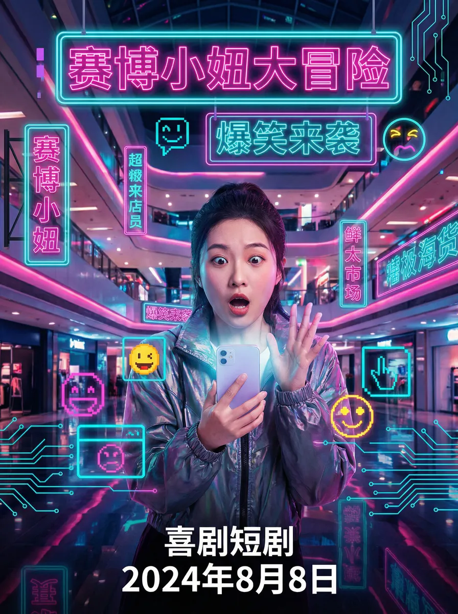MIYA737.COO 搞笑喜剧短剧 - 赛博小妞大冒险海报